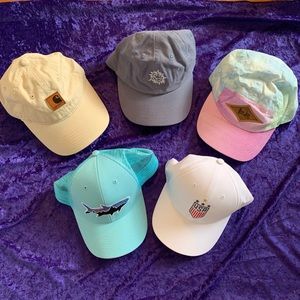 Lot of 5 baseball Caps